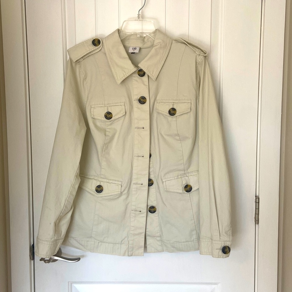 CAbi Kenya Off-White Jacket Style 5659 XL